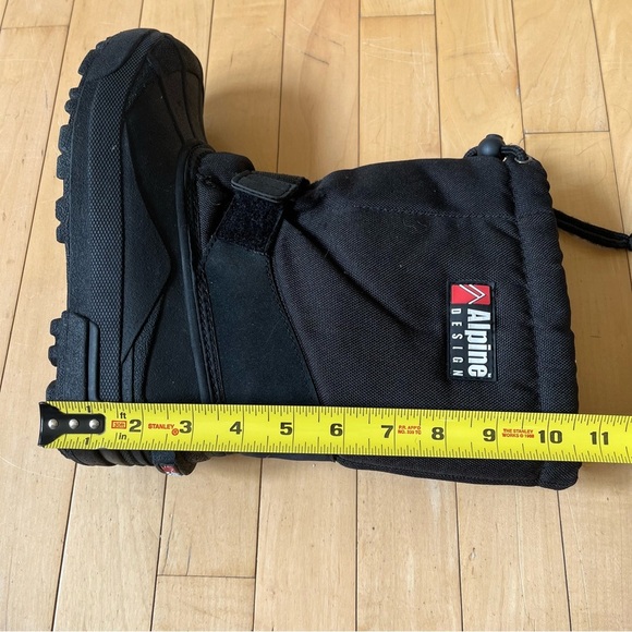 Alpine Design Black Men’s Black Waterproof Insulated Snow Boots Size 8 - Picture 9 of 9